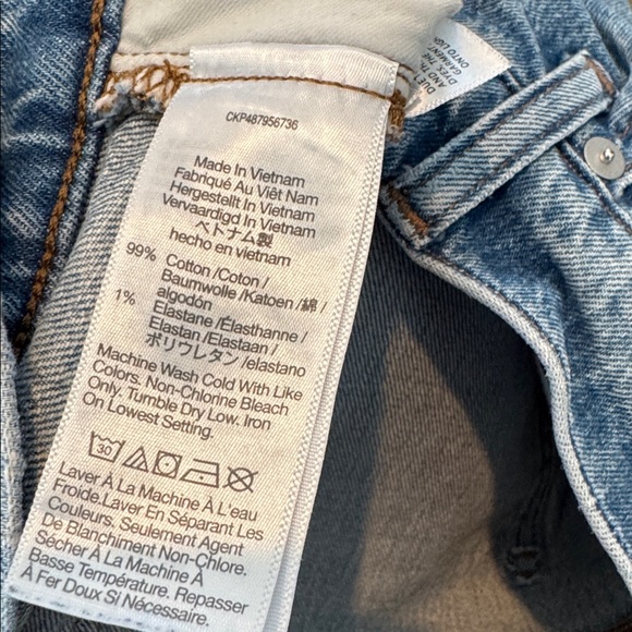 Madewell Wide Leg Classic Blue Women's Jeans - Picture 14 of 14